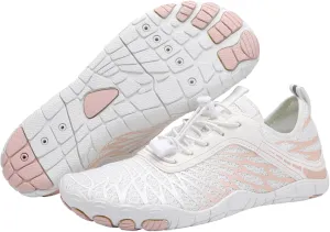Hike Barefoot Shoes for Womens Mens Footwear, Pro Barefoot Shoes with Wide Toe Box Healthy & Non-Slip Breathable Footwear for Women Beach Surf Hiking Walking Shoes
