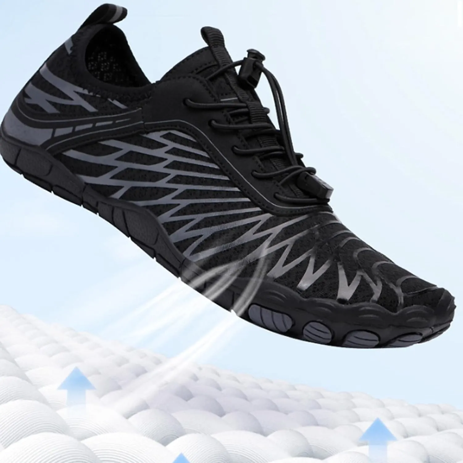 Hike Barefoot Shoes for Womens Mens Footwear, Pro Barefoot Shoes with Wide Toe Box Healthy & Non-Slip Breathable Footwear for Women Beach Surf Hiking Walking Shoes