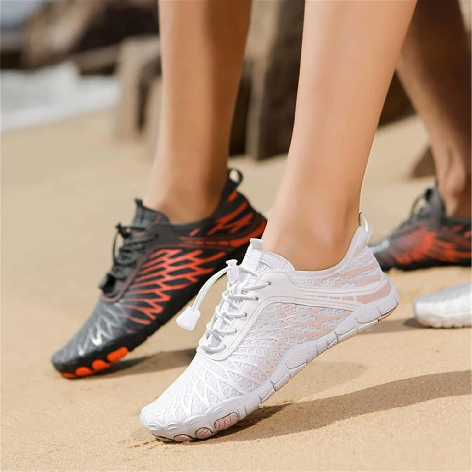 Hike Barefoot Shoes for Womens Mens Footwear, Pro Barefoot Shoes with Wide Toe Box Healthy & Non-Slip Breathable Footwear for Women Beach Surf Hiking Walking Shoes