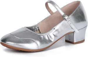 HIPPOSEUS Women Character Shoes Low Heel Latin Ballroom Salsa Tango Teacher Dance Shoes