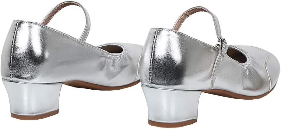 HIPPOSEUS Women Character Shoes Low Heel Latin Ballroom Salsa Tango Teacher Dance Shoes