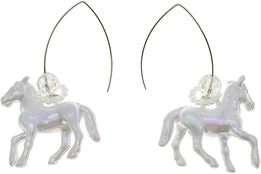 Horse Earrings Funny Animal Earrings for Derby Celebrations Horse Racing Western Jewelry Horse Gifts Kentucky Outfits for Women