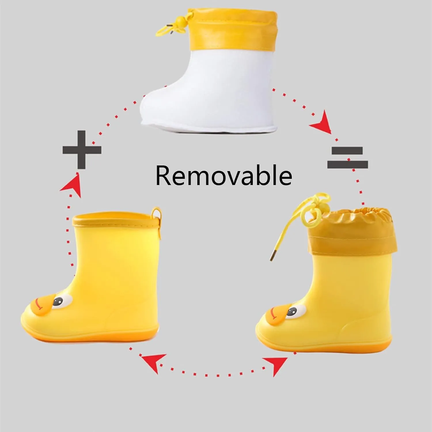 Hot Classic Children Rainboots PVC Rubber Children Water Shoes Rain Boots Kids Baby Cartoon Toddler Boy Water