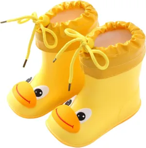 Hot Classic Children Rainboots PVC Rubber Children Water Shoes Rain Boots Kids Baby Cartoon Toddler Boy Water