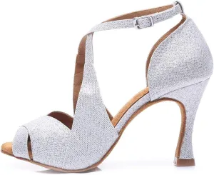 HROYL Latin Dance Shoes Women Waltz Shoes for Girls Salsa Ballroom Dance Shoes Wedding Dance Shoes for Women,Model YCL420