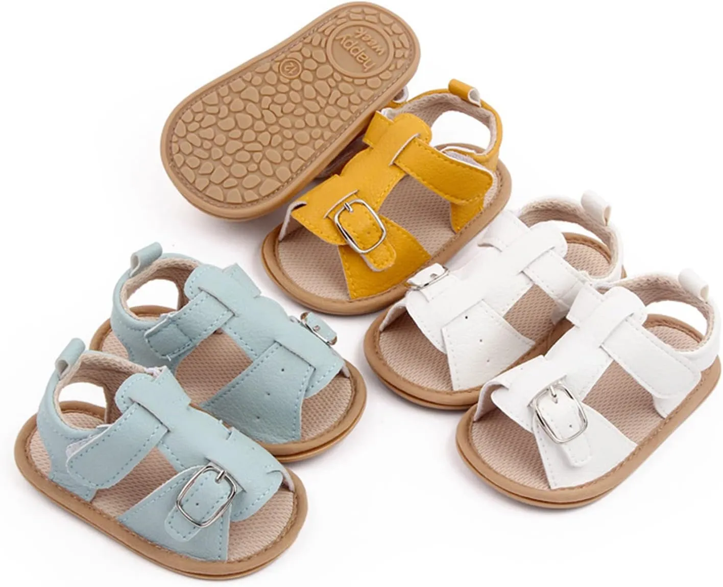 Infant Baby Girl Boy Sandals Open Toe Lightweight Soft Outdoor Casual Beach Shoes Baby First Walking Girl Shoes
