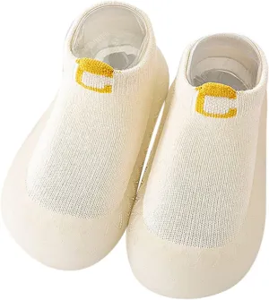 Infant Boys Girls Socks Shoes Toddler Fleece WarmThe Floor Socks Non Slip Prewalker Shoes Boys Slip Shoes