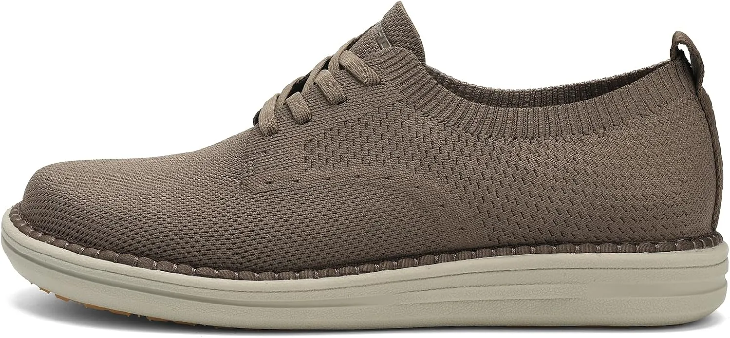 ITAZERO Men's Wide Toe Box Mesh Shoes Business Casual Wide Width Walking Shoes with Arch Support Insole for Plantar Fasciitis