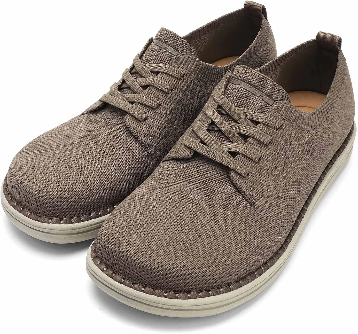 ITAZERO Men's Wide Toe Box Mesh Shoes Business Casual Wide Width Walking Shoes with Arch Support Insole for Plantar Fasciitis