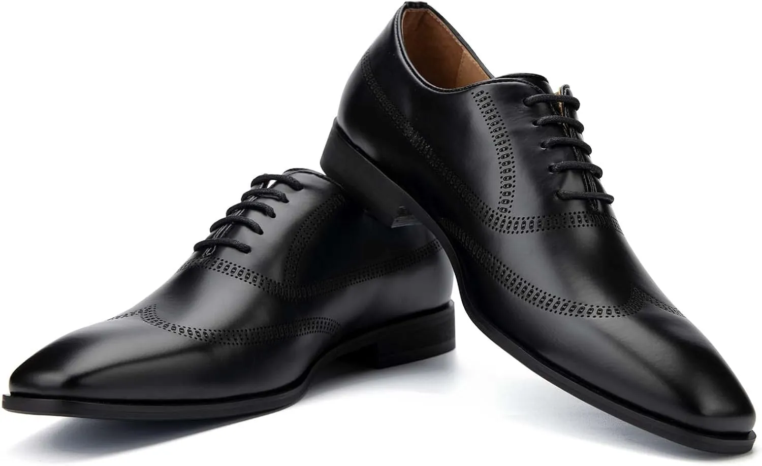 JITAI Mens Oxford Shoes Mens Casual Dress Shoes Lace Up Fashion Shoes Formal