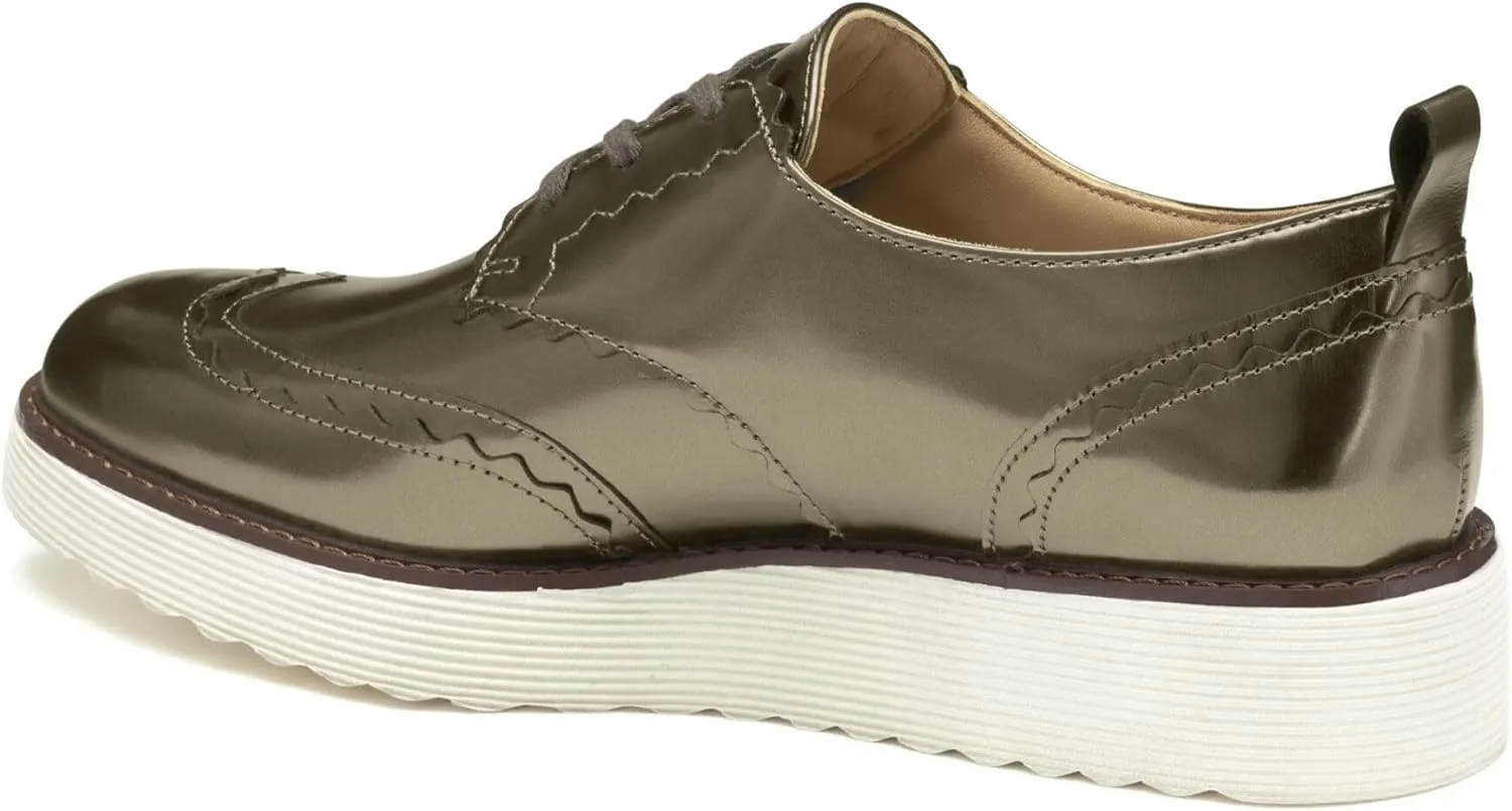 Johnston & Murphy Mitzi Scalloped Oxford Shoes for Women ?C 1.25?? Platform Shoes, Women??s Slip On Oxfords
