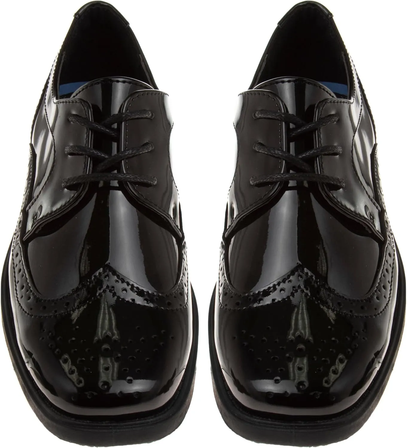 Josmo Boys Classic Comfort Oxford Shoe - Wing Tip Formal Dress Shoes lace up - Black/Brown (Sizes: 7-10 Toddler / 11-2 Little Kid / 3-6 Big Kid)