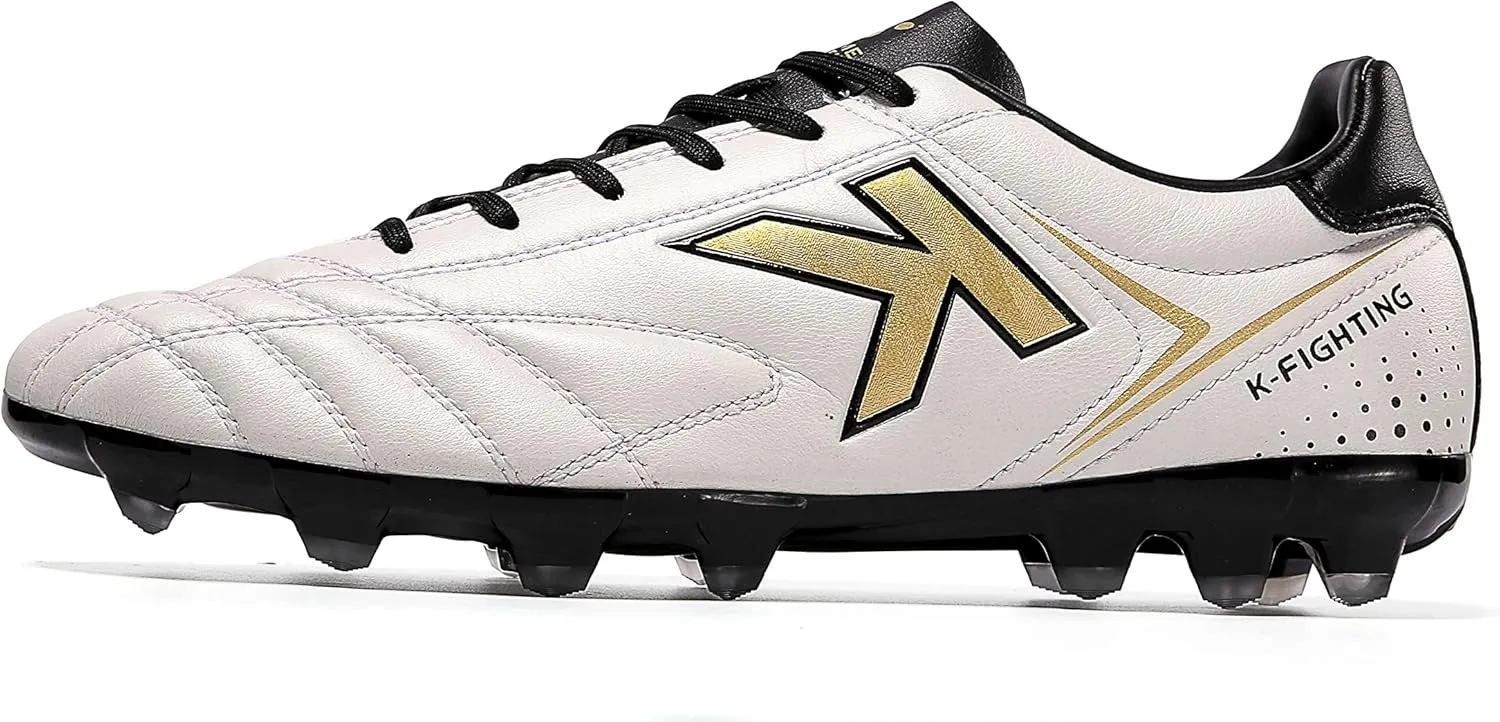 KELME Soccer Cleats for Men's/Women's - Unisex Soccer Shoes Outdoor/Indoor Adult Sizes - Microfiber Leather Football AG/FG