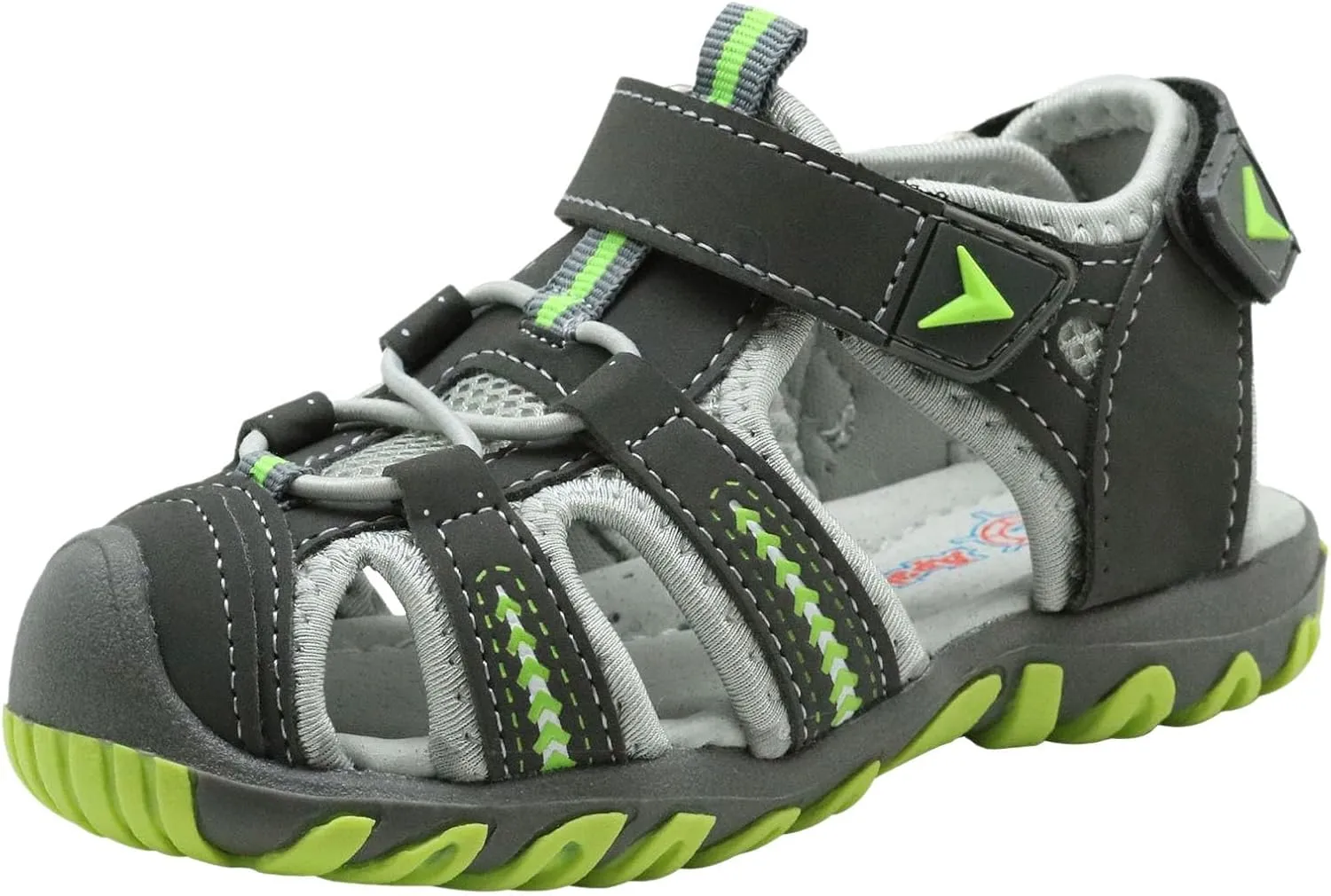Kids Boys Closed Toe Sport Sandals Summer Outdoor Athletic Sneakers Lightweight Walking Hiking Hook Boy Slippers