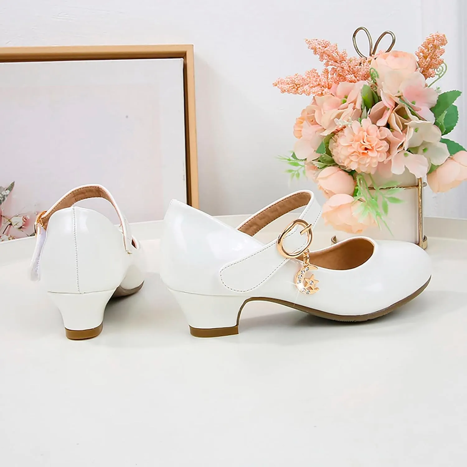Kids Girl Black Dress Bowknot Shoes Ballet Mary Jane Shoe Teen Wedding Casual Walking Slip-On Shoes