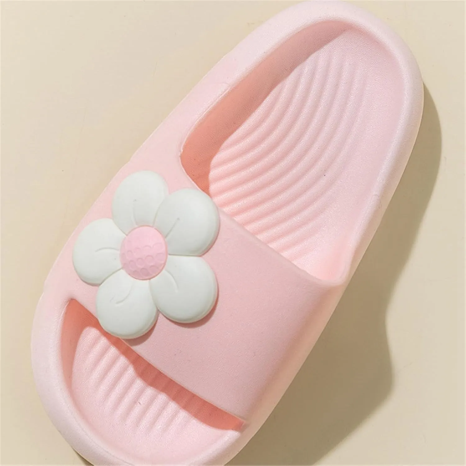 Kids Girls Comfortable Flower Cloud Slides Non Slip Lightweight Shower Sandals Fashion Thick Shoes Toddler Sandals