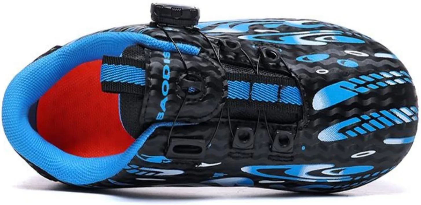 Kids Soccer Cleats for Boys & Girls - Firm Ground Football Shoes for Youth & Children - Lightweight Athletic Outdoor Sports Shoes for Traction & Speed
