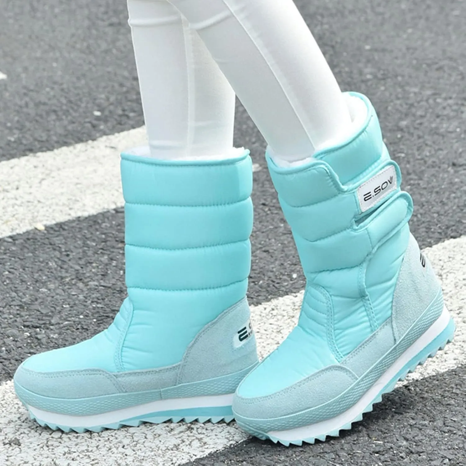 Knee High Winter Boots for Women Waterproof Snow Snow Boots Women Waterproof Cute Women's Snow Boots Ankle Womens Waterproof Insulated Boots Wide Calf Tall Winter Boots for Women Fashion