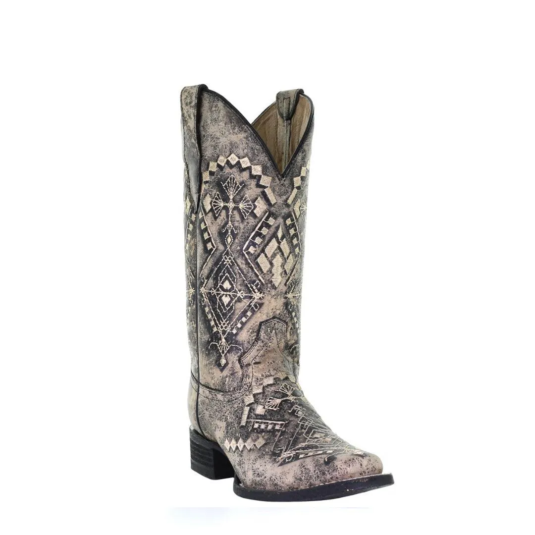 L5525 - Circle G sand western cowgirl leather boots for women