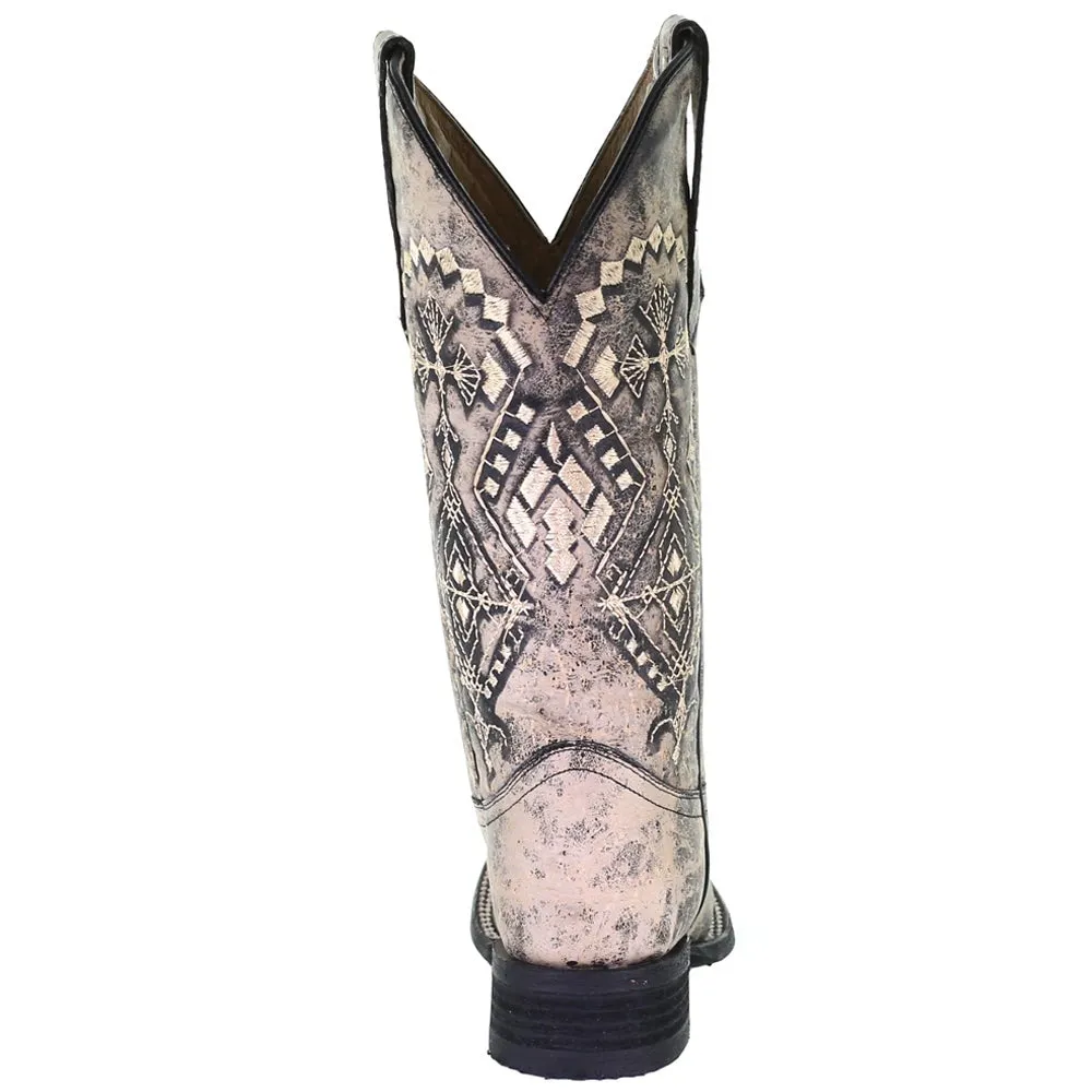 L5525 - Circle G sand western cowgirl leather boots for women