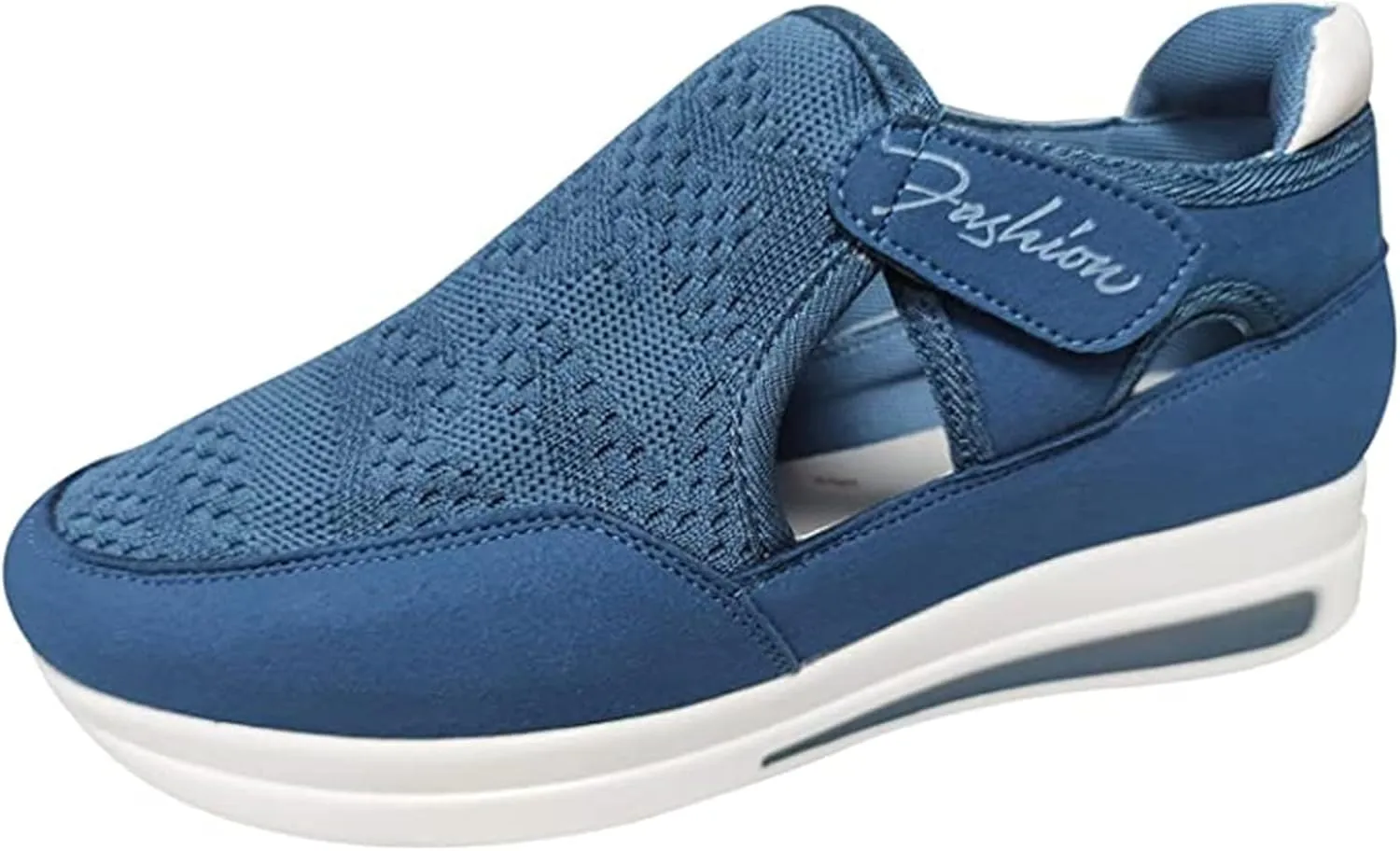 Ladmiple Shoes For Women Sneakers Trendy Slip On Breathe Walking Shoes Fashion Non Slip Platform Running Tennis Shoes