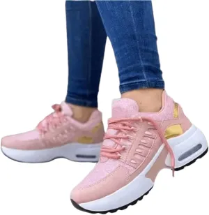 Ladmiple Shoes For Women Sneakers Trendy Slip On Walking Shoes Non Slip Running Shoes Gym Fashion Platform Tennis Shoes