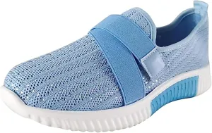 Ladmiple Tennis Shoes Womens Slip Ons Sneakers Walking Running Breathable Lightweight Mesh Gym Non Slip Workout Shoes