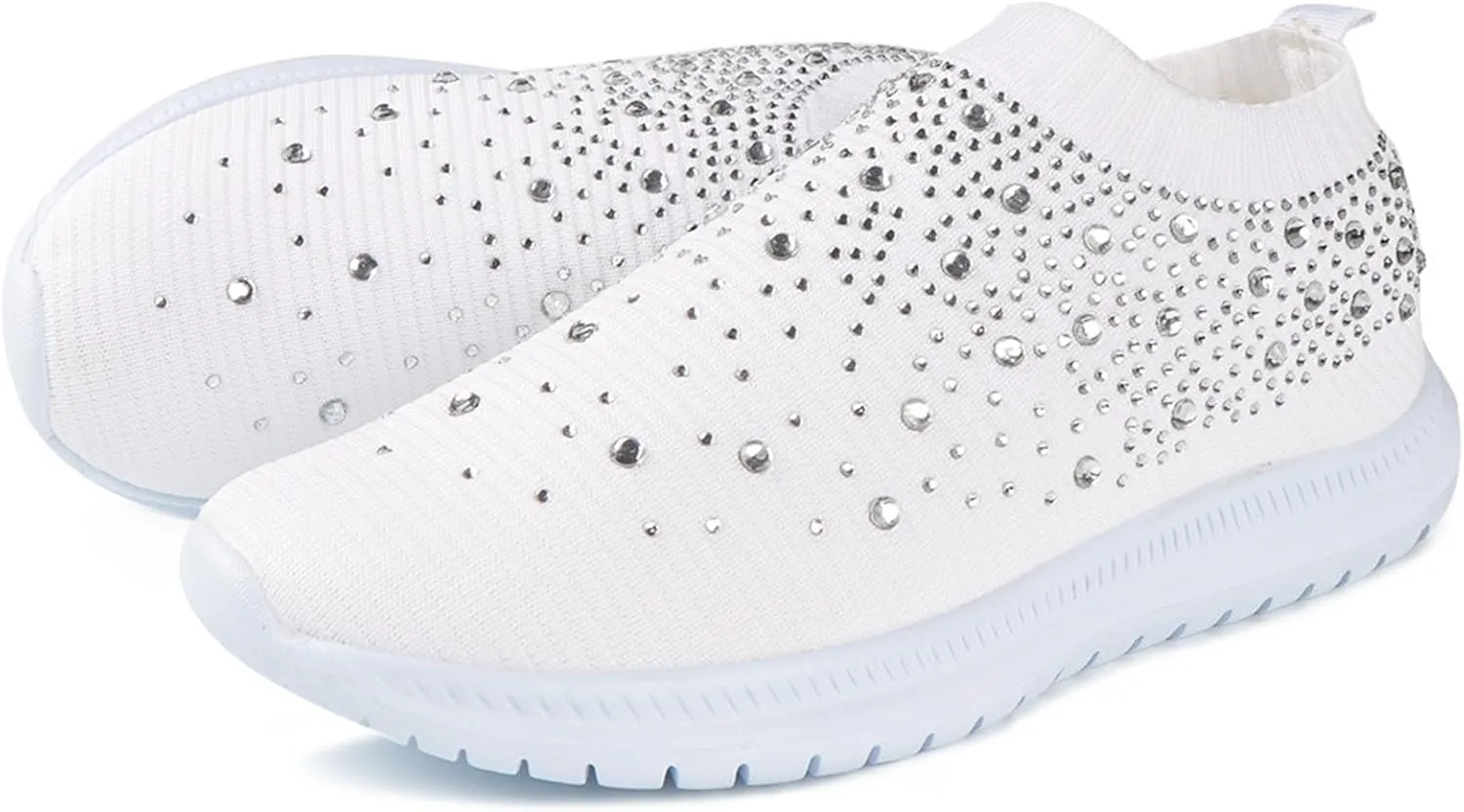 Ladmiple Women Shoes Slip On Casual Womens Sneakers Slip On Walking Shoes Breathable Running Shoes Lightweight Mesh Gym Shoes Non Slip Workout Sneakers Shoes