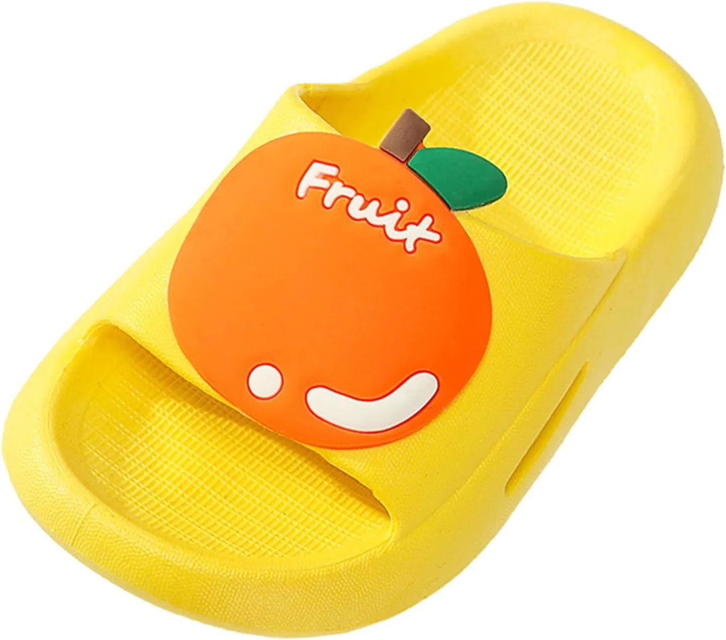Little Girls Boys Anti Slip Soft Sole Home Shower Slippers Cute Fruit Pattern Open Toe Cloud Flip Flop Sandals Girls