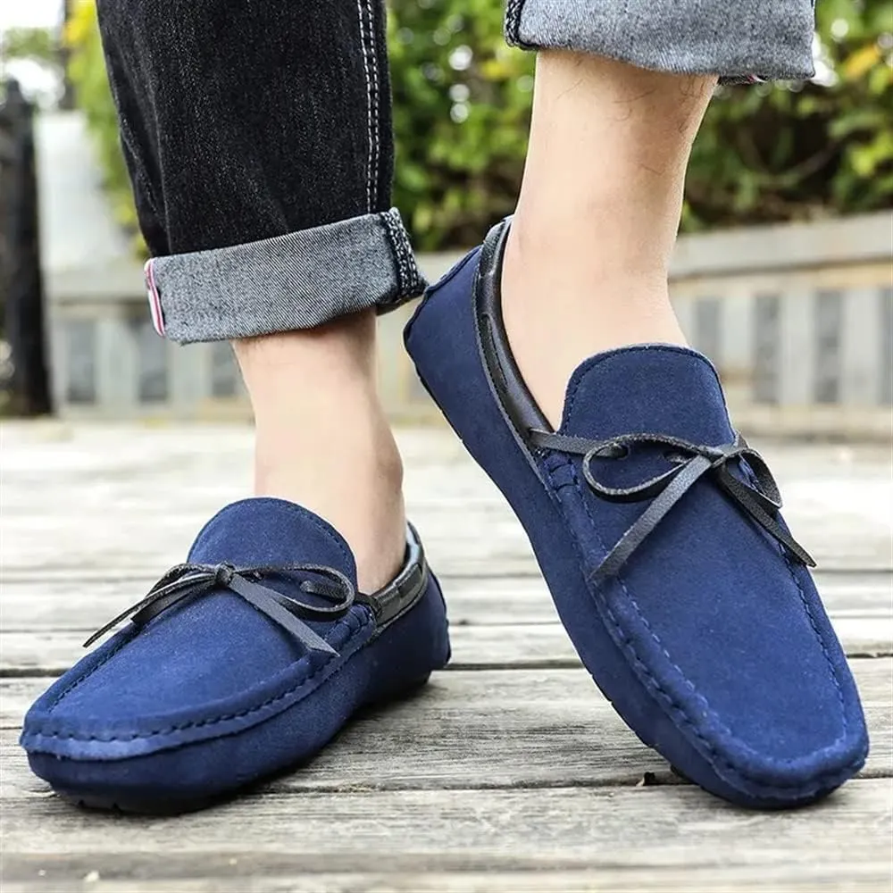 Loafers for Men Smoking Loafers Solid Colors PU Leather Lightweight Flexible Anti-Slip Party Slip On