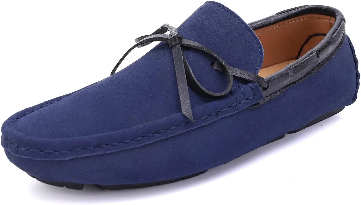 Loafers for Men Smoking Loafers Solid Colors PU Leather Lightweight Flexible Anti-Slip Party Slip On