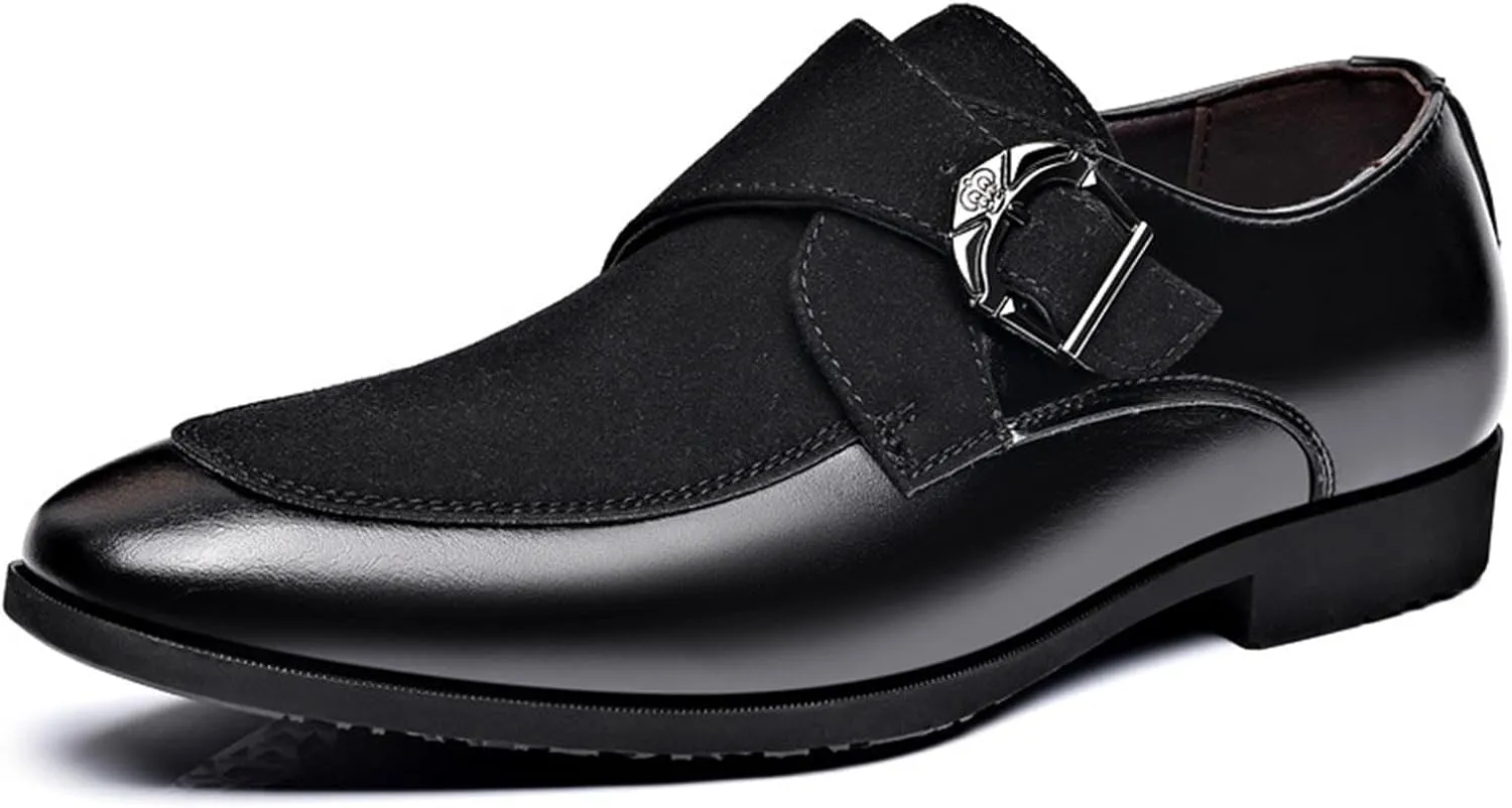 Loafers for Men Trendy Dress Shoes Elegant Patchwork Business Oxford Shoe Button Down Party Weeding Footwear