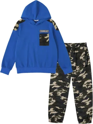 LOLANTA Camo Clothes for Boys Long Sleeve Hoodie and Pants Sets Kids 2 Piece Casual Outfits Sweatsuits