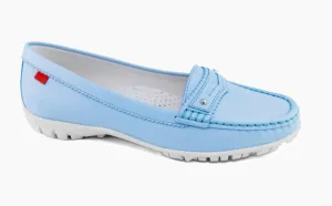 Marc Joseph Clifton Golf Shoe in Baby Blue Napa