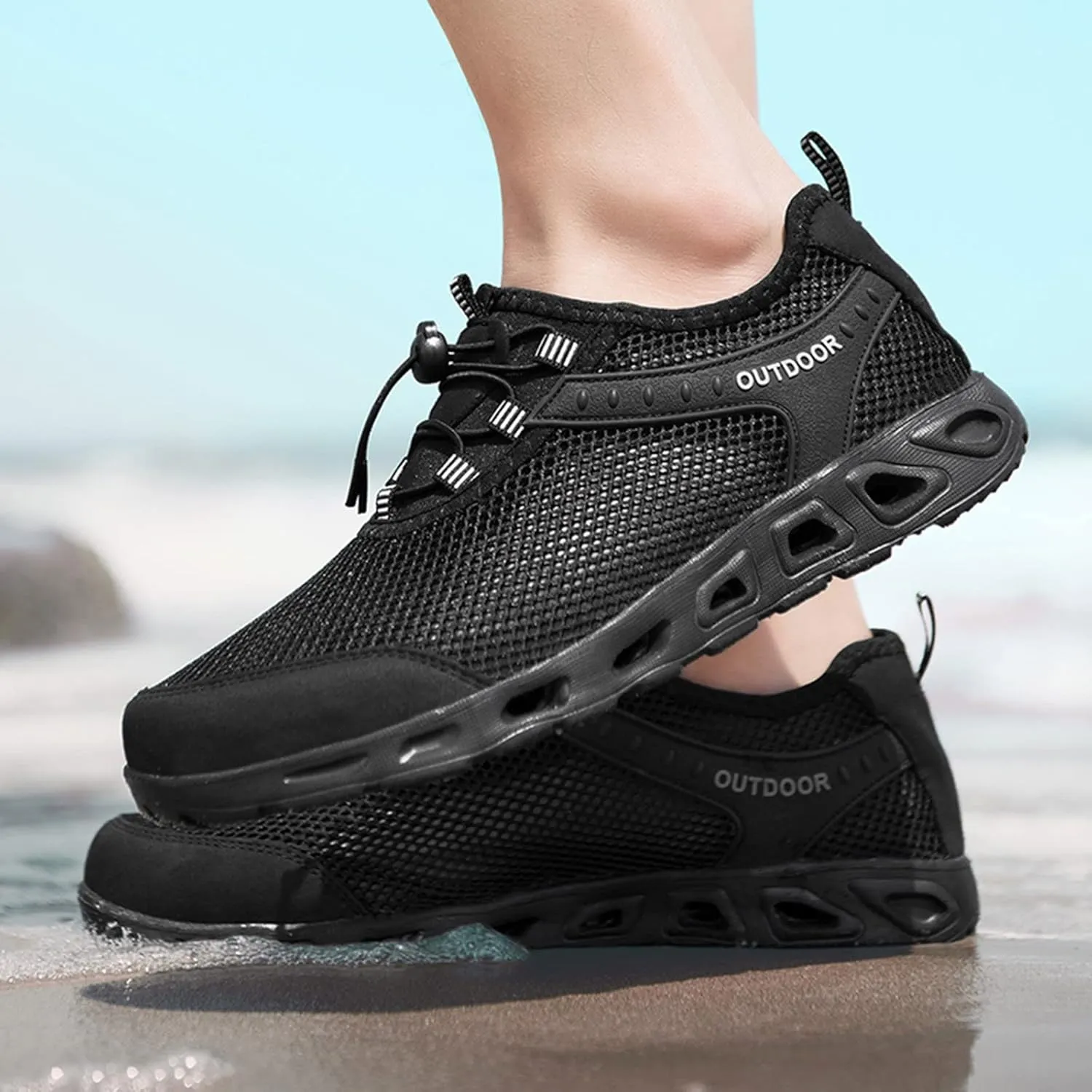 Men Sports Shoes Summer New Pattern Fashion Hollow Mesh Breathable Comfortable Elastic Bland Mens Basketball Sneaker