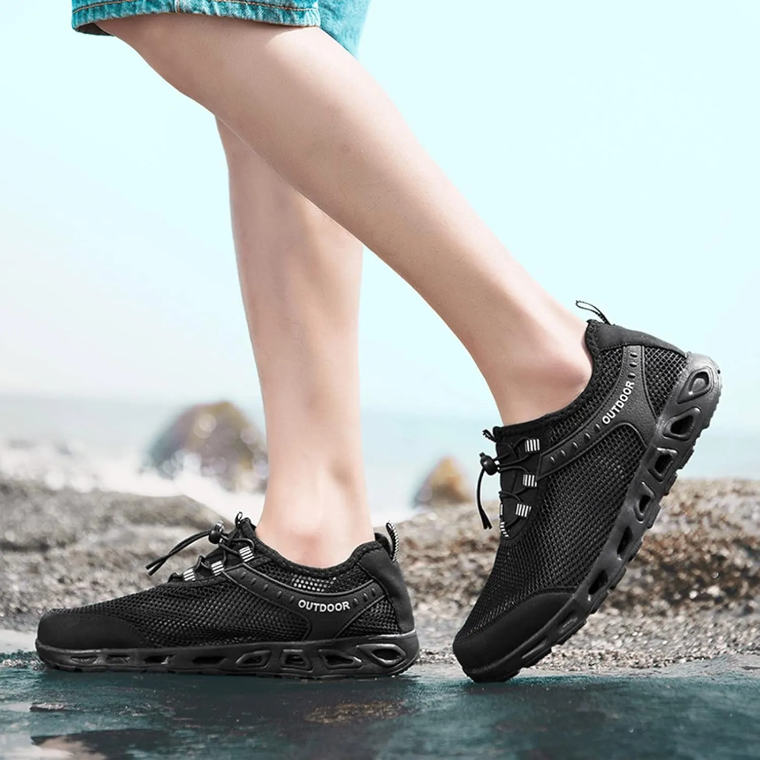 Men Sports Shoes Summer New Pattern Fashion Hollow Mesh Breathable Comfortable Elastic Bland Mens Basketball Sneaker