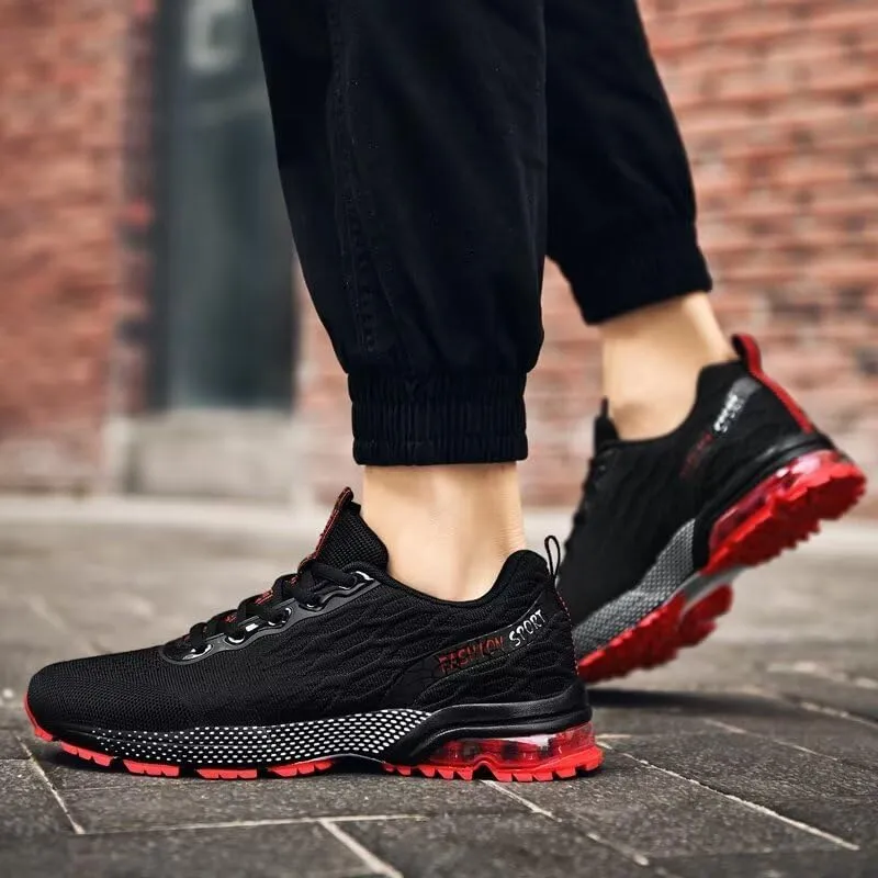 Men's Athletic Air Walking Shoes Workout Shock Absorbing Non Slip Running Shoes for Men Cushioned Sneakers