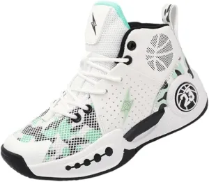 Men's Athletic Basketball Shoes, Breathable Non-Slip Training Sneakers, Shock Absorbing