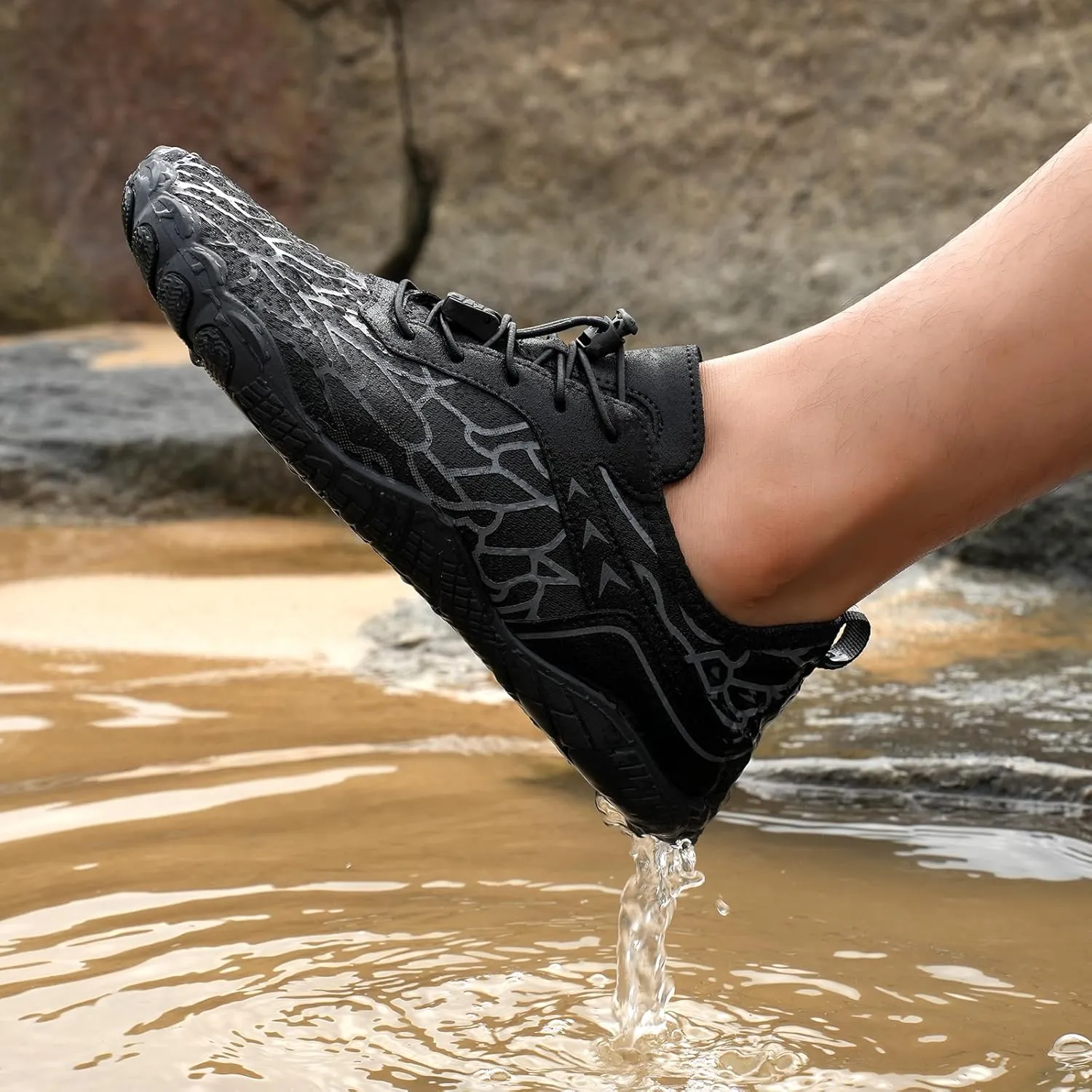 Mens Barefoot Shoes Wide Toe Box Women Shoes Sneakers Waterproof Hike Running Footwear Non-Slip Shoes Unisex