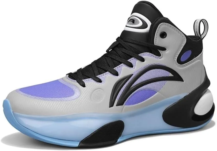 Men's Basketball Shoes Anti Slip Shock-Absorbing Breathable Rubber Soled Sports Boots