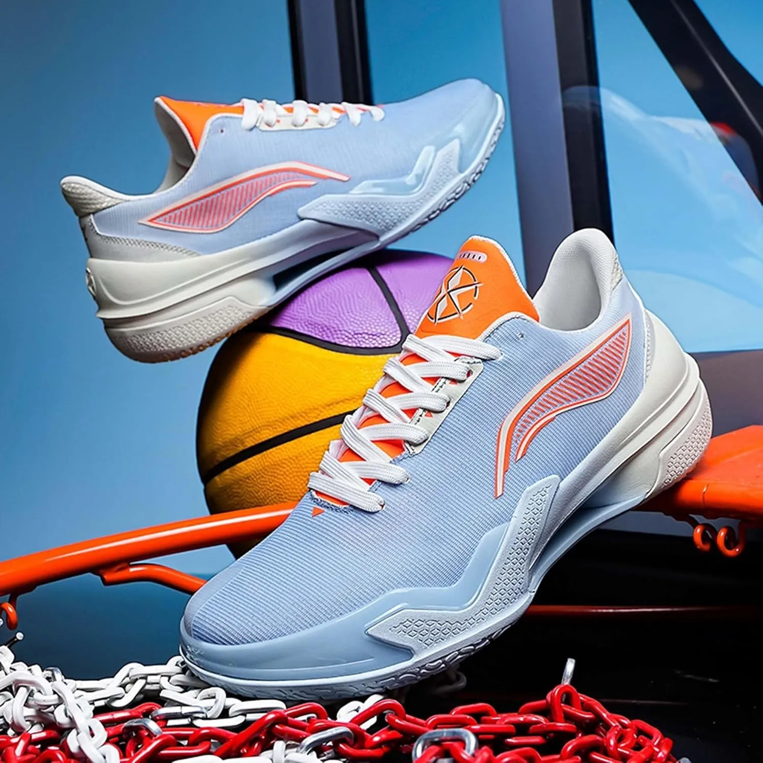Men's Basketball Shoes Anti Slip Wear-Resistant Shock-Absorbing Rebound Outdoor Sports Training Shoes