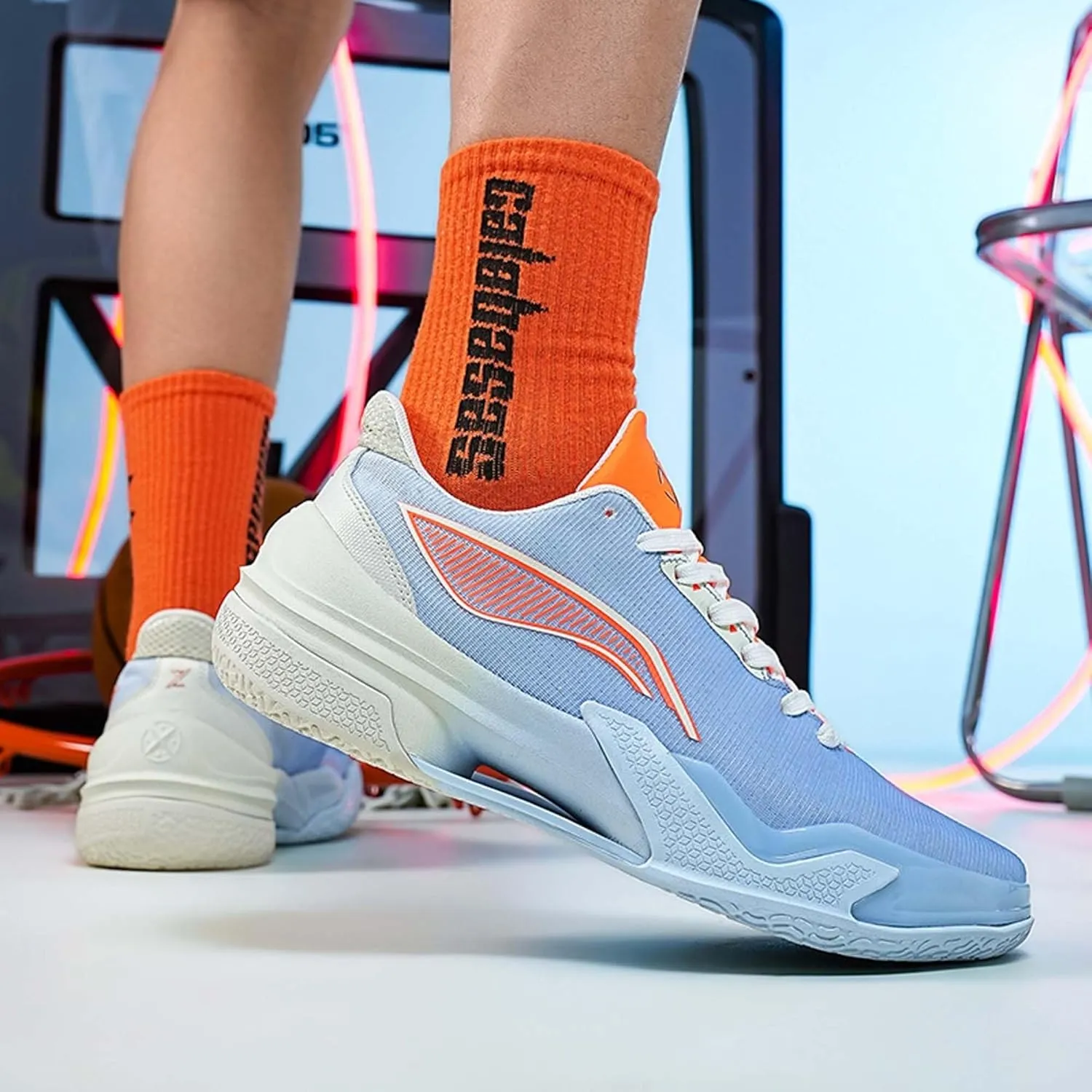 Men's Basketball Shoes Anti Slip Wear-Resistant Shock-Absorbing Rebound Outdoor Sports Training Shoes