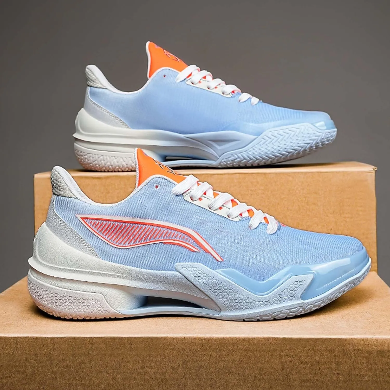 Men's Basketball Shoes Anti Slip Wear-Resistant Shock-Absorbing Rebound Outdoor Sports Training Shoes