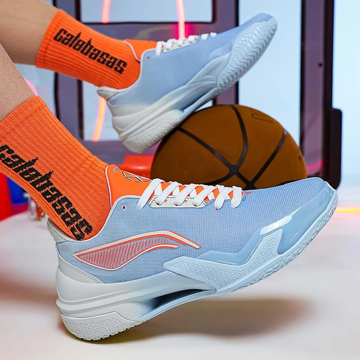 Men's Basketball Shoes Anti Slip Wear-Resistant Shock-Absorbing Rebound Outdoor Sports Training Shoes
