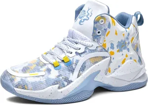 Men's Basketball Shoes are Breathable Shock-Absorbing Anti Slip Wear-Resistant Trendy Sports Training Boots