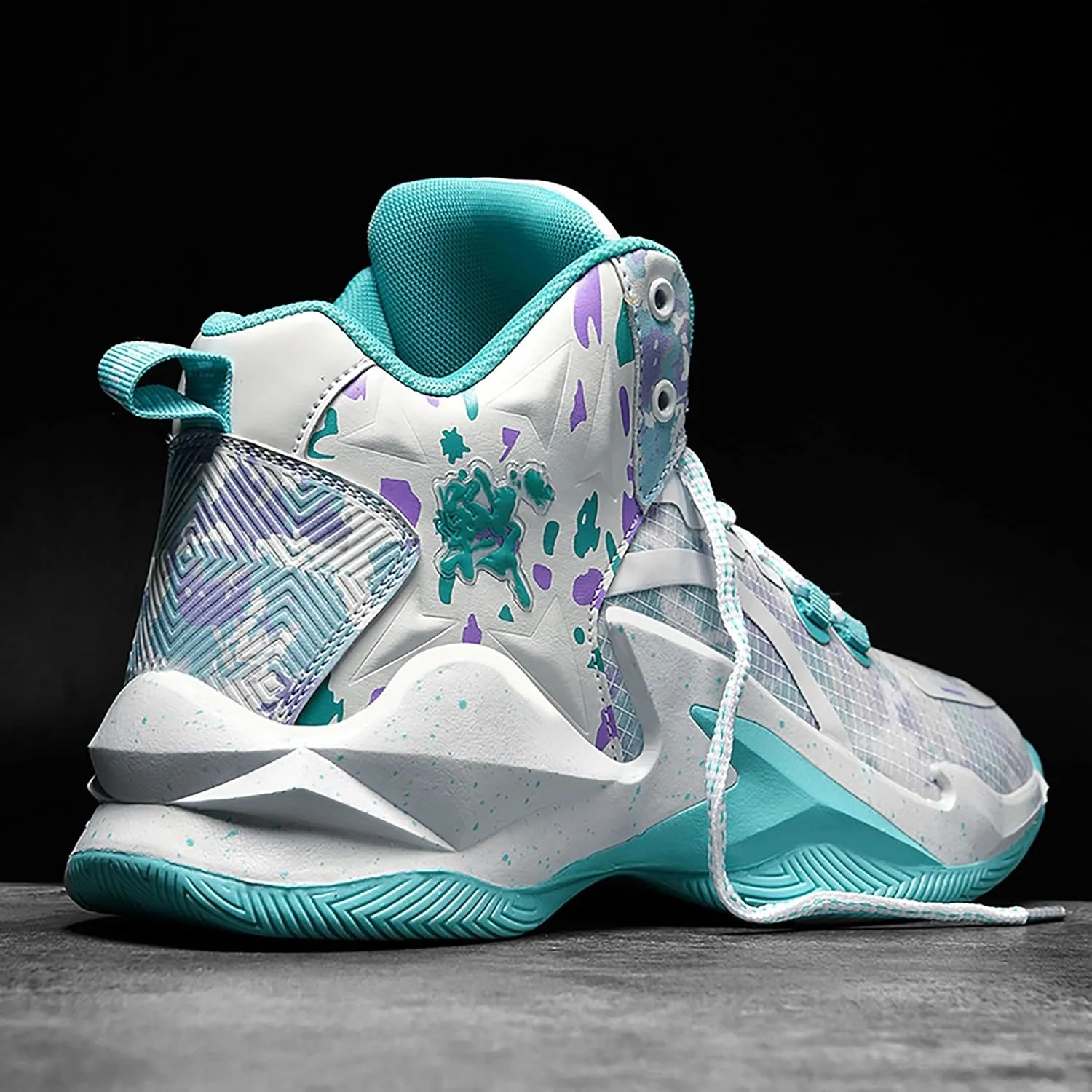 Men's Basketball Shoes are Breathable Shock-Absorbing Anti Slip Wear-Resistant Trendy Sports Training Boots