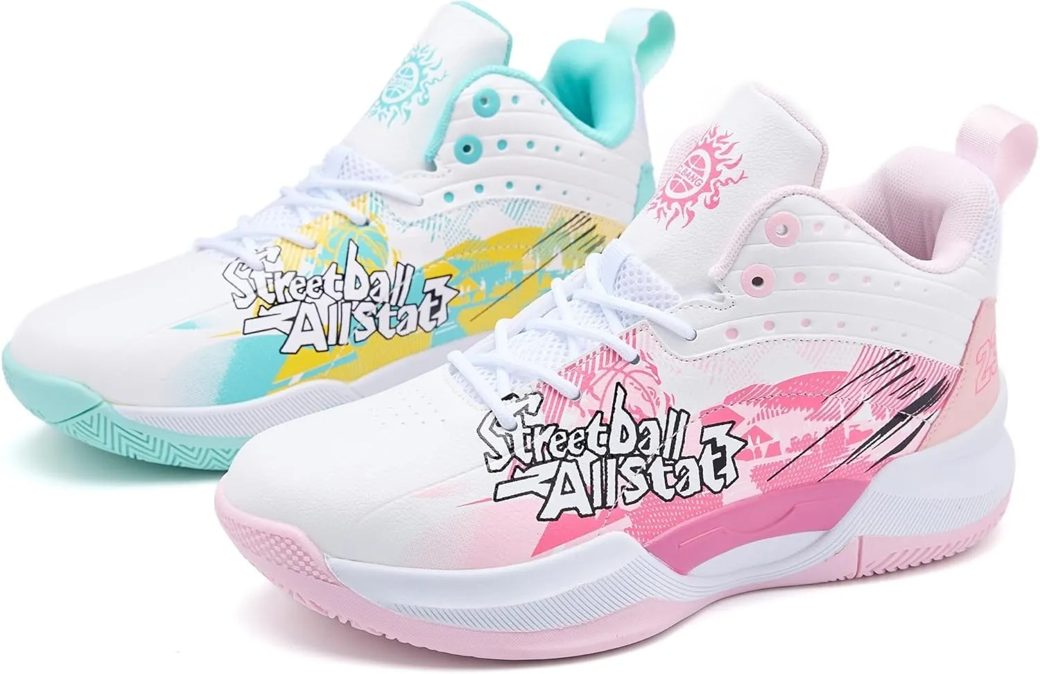 Men's Basketball Shoes are Fashionable Lightweight Wear-Resistant Shock-Absorbing Sports Training Boots