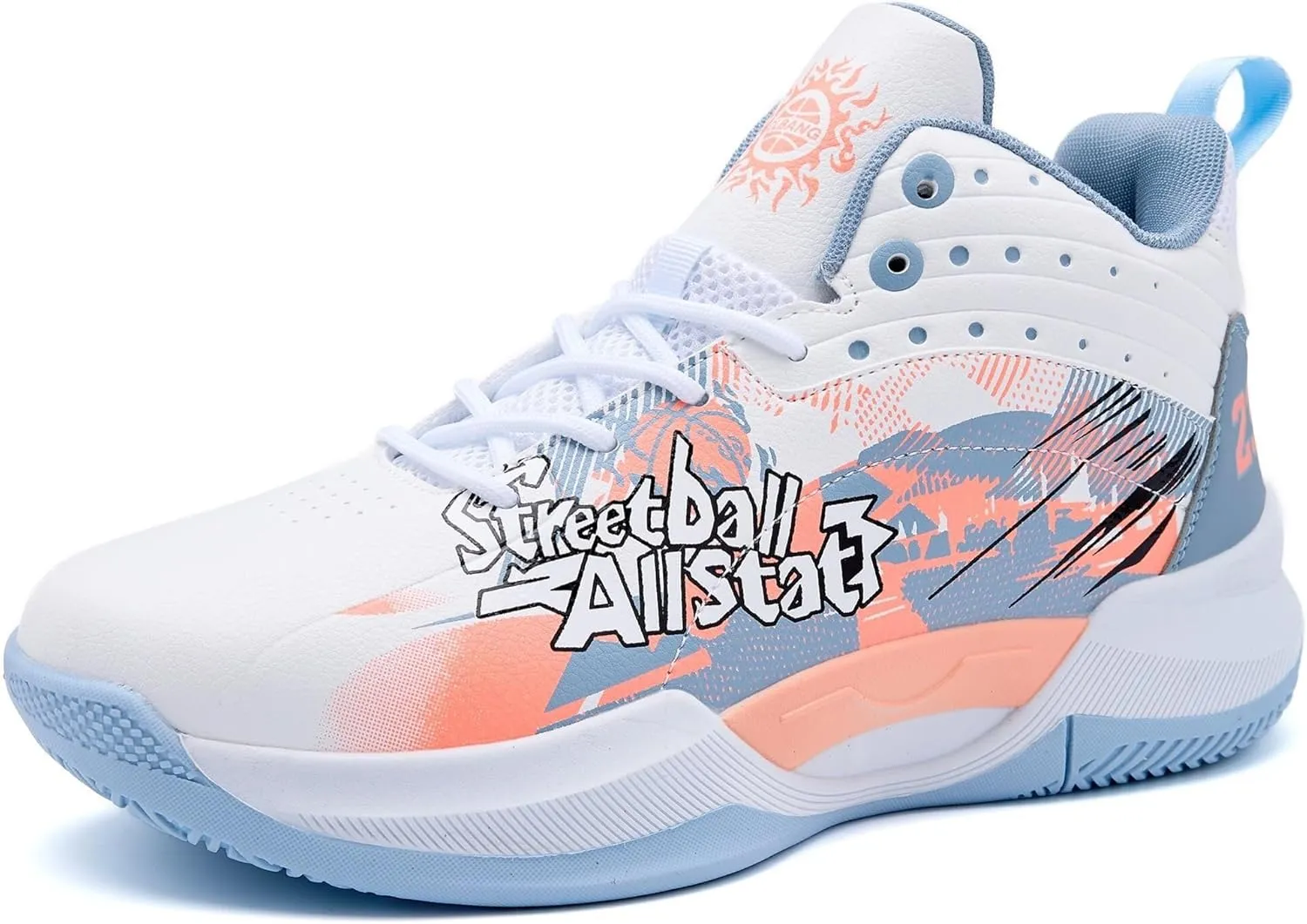 Men's Basketball Shoes are Fashionable Lightweight Wear-Resistant Shock-Absorbing Sports Training Boots
