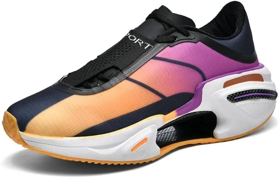 Men's Basketball Shoes are Lightweight Breathable High Elasticity Shock-Absorbing Casual Running Sports Shoes