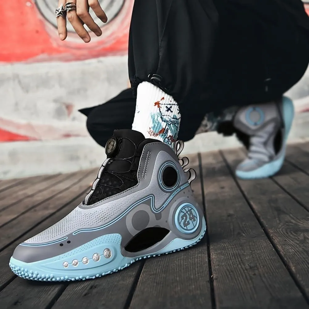 Men's Basketball Shoes are Non Slip Wear-Resistant Shock-Absorbing Breathable Fashionable Outdoor Sports Training Boots